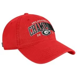 Legacy Athletic Men's Red Georgia Bulldogs 2022 SEC Conference S Bold Arch EZA Relaxed Twill Adjustable Hat 7 Legacy Athletic Men's Red Georgia Bulldogs 2022 SEC Conference S Bold Arch EZA Relaxed Twill Adjustable Hat -Arizona State Sun Devils Shop DSCO1154565543 2910 ALT3