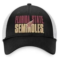 Men's Top Of The World Black/White Florida State Seminoles Stockpile Trucker Snapback Hat 6 Men's Top Of The World Black/White Florida State Seminoles Stockpile Trucker Snapback Hat -Arizona State Sun Devils Shop DSCO1154722783 1007 ALT2