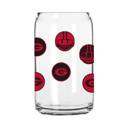 Logo Brands Georgia Bulldogs 16oz. Smiley Can Glass