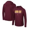 Colosseum Men's Maroon Arizona State Sun Devils Team Color Rival Hoodie Long Sleeve T-Shirt