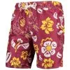 Wes & Willy Men's Maroon Arizona State Sun Devils Floral Volley Swim Trunks