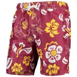 Wes & Willy Men's Maroon Arizona State Sun Devils Floral Volley Swim Trunks 3 Wes & Willy Men's Maroon Arizona State Sun Devils Floral Volley Swim Trunks -Arizona State Sun Devils Shop DSCO1156317911 2882 ALT1