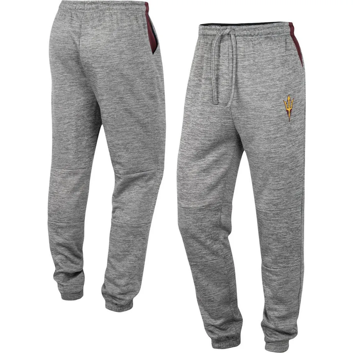 Colosseum Men's Gray Arizona State Sun Devils Worlds To Conquer Sweatpants 1 Colosseum Men's Gray Arizona State Sun Devils Worlds To Conquer Sweatpants