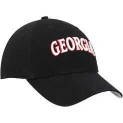 Men's '47 Black Georgia Bulldogs Archie Script Clean Up Adjustable Hat -Arizona State Sun Devils Shop DSCO1156801853 1007 ALT3