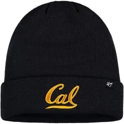 Men's '47 Navy Cal Bears Raised Cuffed Knit Hat