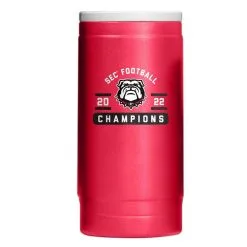 Logo Brands Georgia Bulldogs 2022 SEC Football Conference S 12oz. Powder Coat Slim Can Cooler