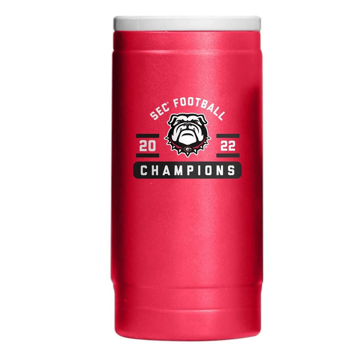 Logo Brands Georgia Bulldogs 2022 SEC Football Conference S 12oz. Powder Coat Slim Can Cooler 1 Logo Brands Georgia Bulldogs 2022 SEC Football Conference S 12oz. Powder Coat Slim Can Cooler