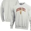 Champion Men's Gray Arizona State Sun Devils Arch Over Logo Reverse Weave Pullover Sweatshirt
