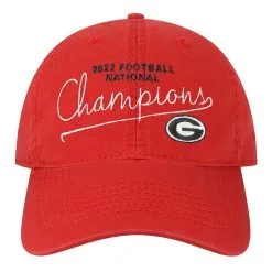 Legacy Athletic Men's Red Georgia Bulldogs College Football Playoff 2022 National S Adjustable Hat -Arizona State Sun Devils Shop DSCO1157801033 2910 ALT2