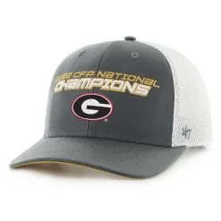 '47 Men's Charcoal Georgia Bulldogs College Football Playoff 2022 National S Import Trucker Adjustable Hat