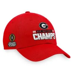 Top Of The World Men's Red Georgia Bulldogs College Football Playoff 2022 National S Script Arch Crew Adjustable Hat