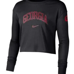Nike Women's Black Georgia Bulldogs 2-Hit Cropped Long Sleeve Logo T-Shirt 6 Nike Women's Black Georgia Bulldogs 2-Hit Cropped Long Sleeve Logo T-Shirt -Arizona State Sun Devils Shop DSCO1158072890 1007 ALT2