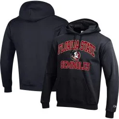 Champion Men's Black Florida State Seminoles High Motor Pullover Hoodie
