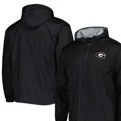 Dunbrooke Men's Black Georgia Bulldogs Legacy Full-Zip Hoodie