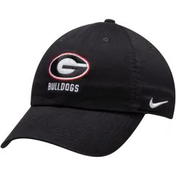 Nike Men's Black Georgia Bulldogs Logo Statement Heritage 86 Adjustable Hat