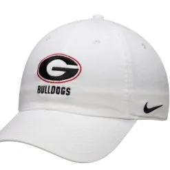 Nike Men's White Georgia Bulldogs Logo Statement Heritage 86 Adjustable Hat