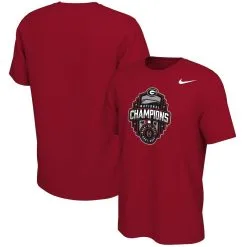 Nike Men's Red Georgia Bulldogs College Football Playoff 2022 National S Logo T-Shirt