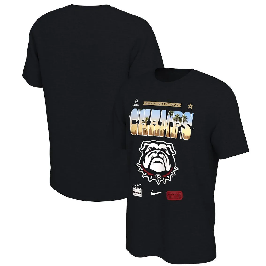 Nike Men's Black Georgia Bulldogs College Football Playoff 2022 National S Local T-Shirt 1 Nike Men's Black Georgia Bulldogs College Football Playoff 2022 National S Local T-Shirt