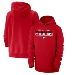 Nike Youth Red Georgia Bulldogs College Football Playoff 2022 National S Pullover Hoodie