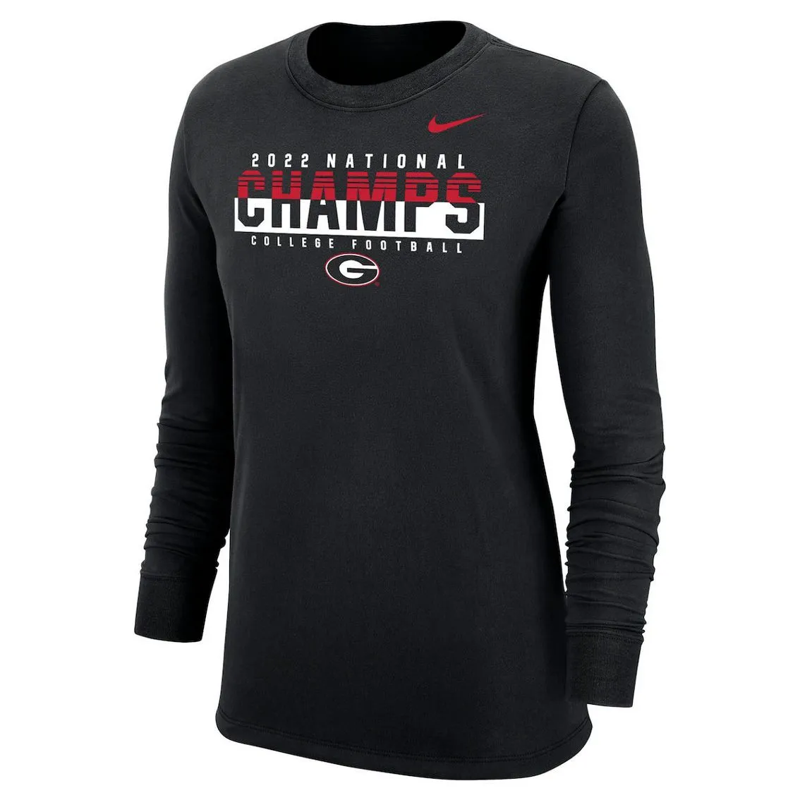 Nike Women's Black Georgia Bulldogs College Football Playoff 2022 National S Long Sleeve T-Shirt 3 Nike Women's Black Georgia Bulldogs College Football Playoff 2022 National S Long Sleeve T-Shirt - Image 3