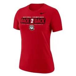 Nike Women's Red Georgia Bulldogs Back-To-Back College Football Playoff National S T-Shirt -Arizona State Sun Devils Shop DSCO1158819155 2910 ALT2