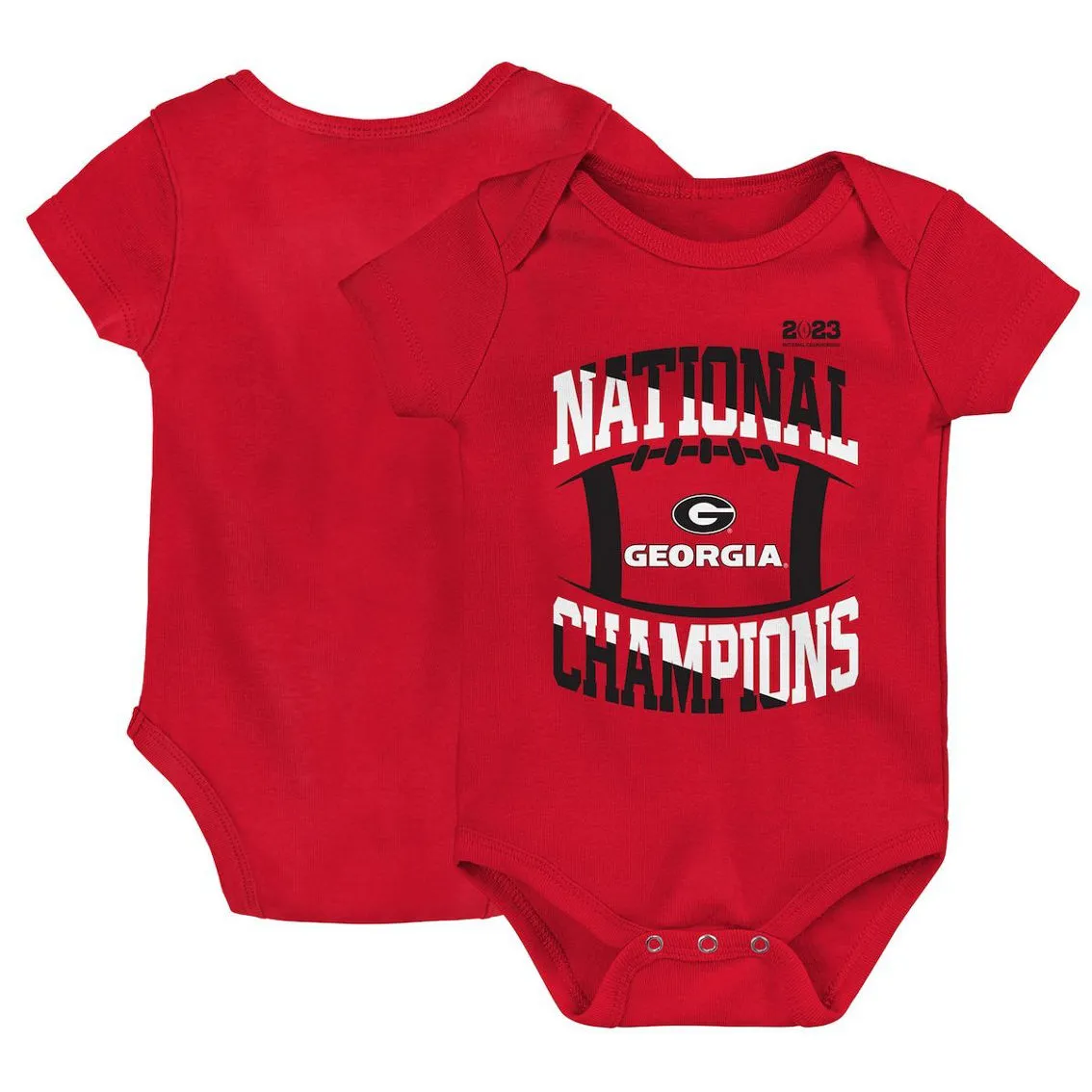 Outerstuff Newborn Red Georgia Bulldogs College Football Playoff 2022 National S Bodysuit 2 Outerstuff Newborn Red Georgia Bulldogs College Football Playoff 2022 National S Bodysuit - Image 2