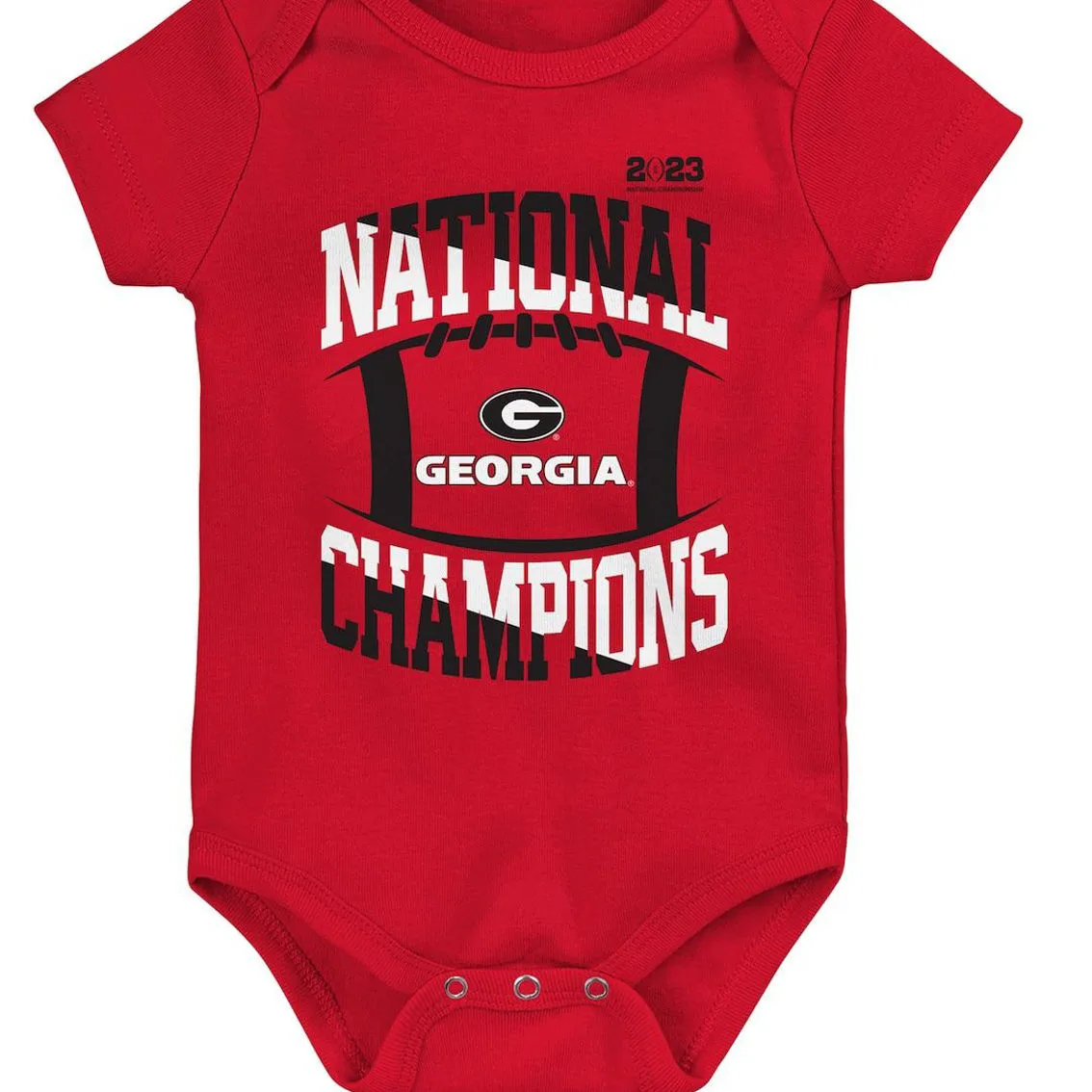 Outerstuff Newborn Red Georgia Bulldogs College Football Playoff 2022 National S Bodysuit 3 Outerstuff Newborn Red Georgia Bulldogs College Football Playoff 2022 National S Bodysuit - Image 3