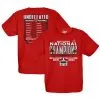 Blue 84 Youth Red Georgia Bulldogs College Football Playoff 2022 National S Schedule T-Shirt