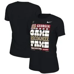 Nike Women's Black Georgia Bulldogs College Football Playoff 2022 National S Locker Room T-Shirt