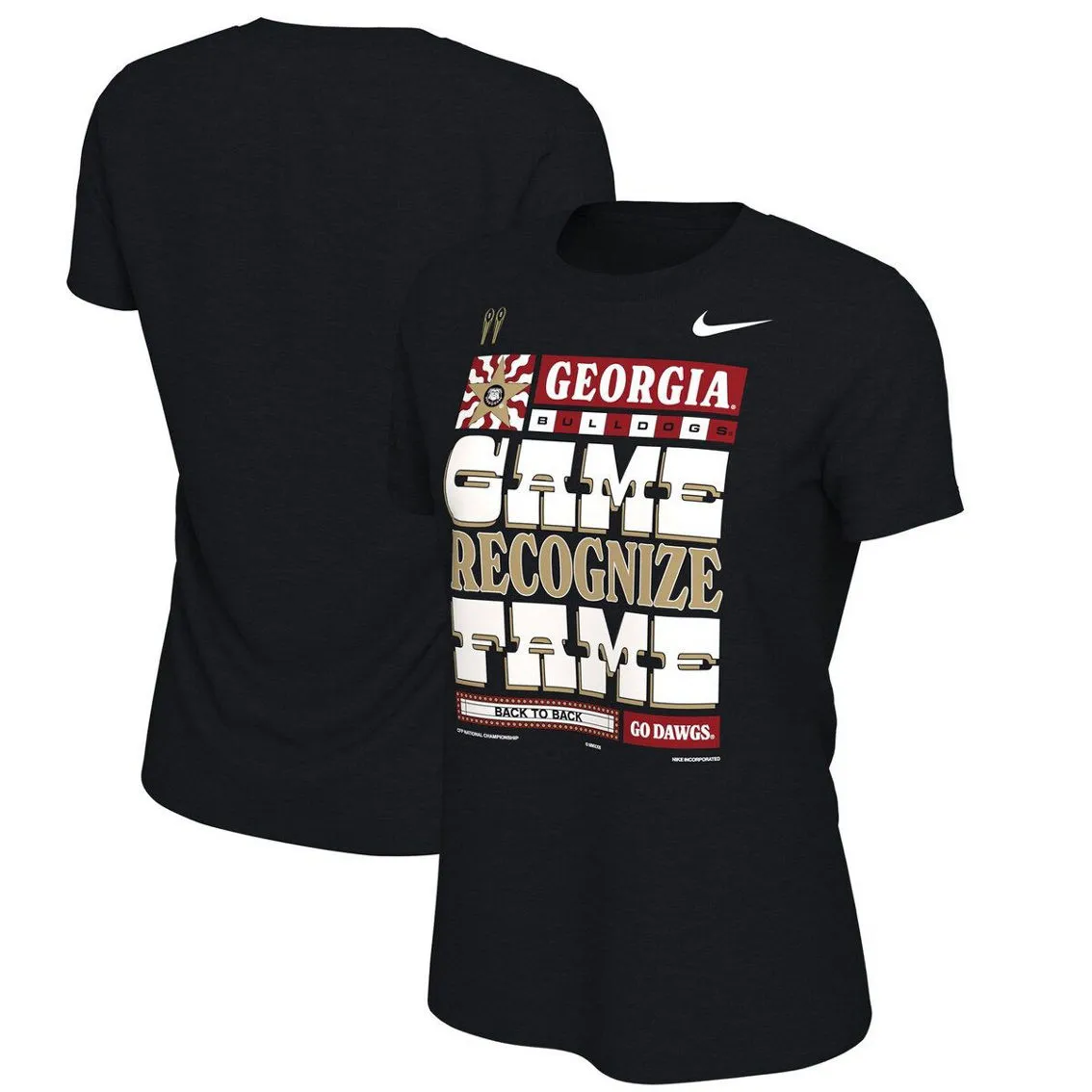 Nike Women's Black Georgia Bulldogs College Football Playoff 2022 National S Locker Room T-Shirt 2 Nike Women's Black Georgia Bulldogs College Football Playoff 2022 National S Locker Room T-Shirt - Image 2