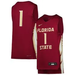 Nike Youth Garnet Florida State Seminoles Team Replica Basketball Jersey