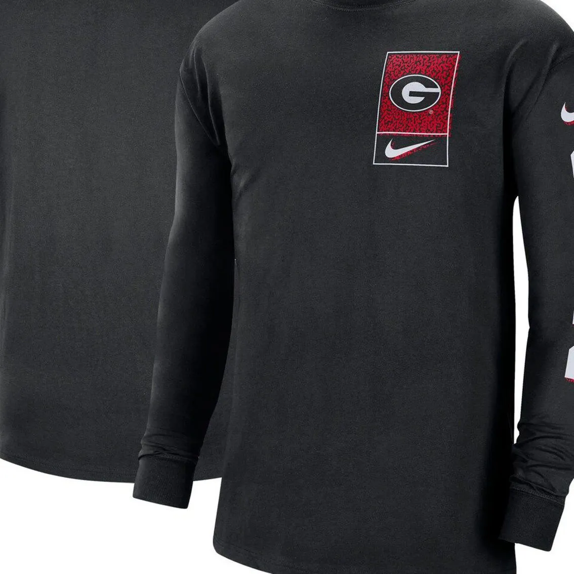 Nike Men's Black Georgia Bulldogs Seasonal Max90 2-Hit Long Sleeve T-Shirt 2 Nike Men's Black Georgia Bulldogs Seasonal Max90 2-Hit Long Sleeve T-Shirt - Image 2