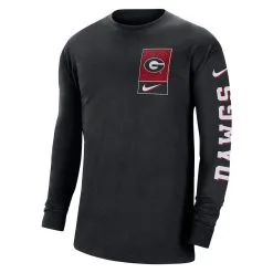 Nike Men's Black Georgia Bulldogs Seasonal Max90 2-Hit Long Sleeve T-Shirt 6 Nike Men's Black Georgia Bulldogs Seasonal Max90 2-Hit Long Sleeve T-Shirt -Arizona State Sun Devils Shop DSCO1158932867 1007 ALT2