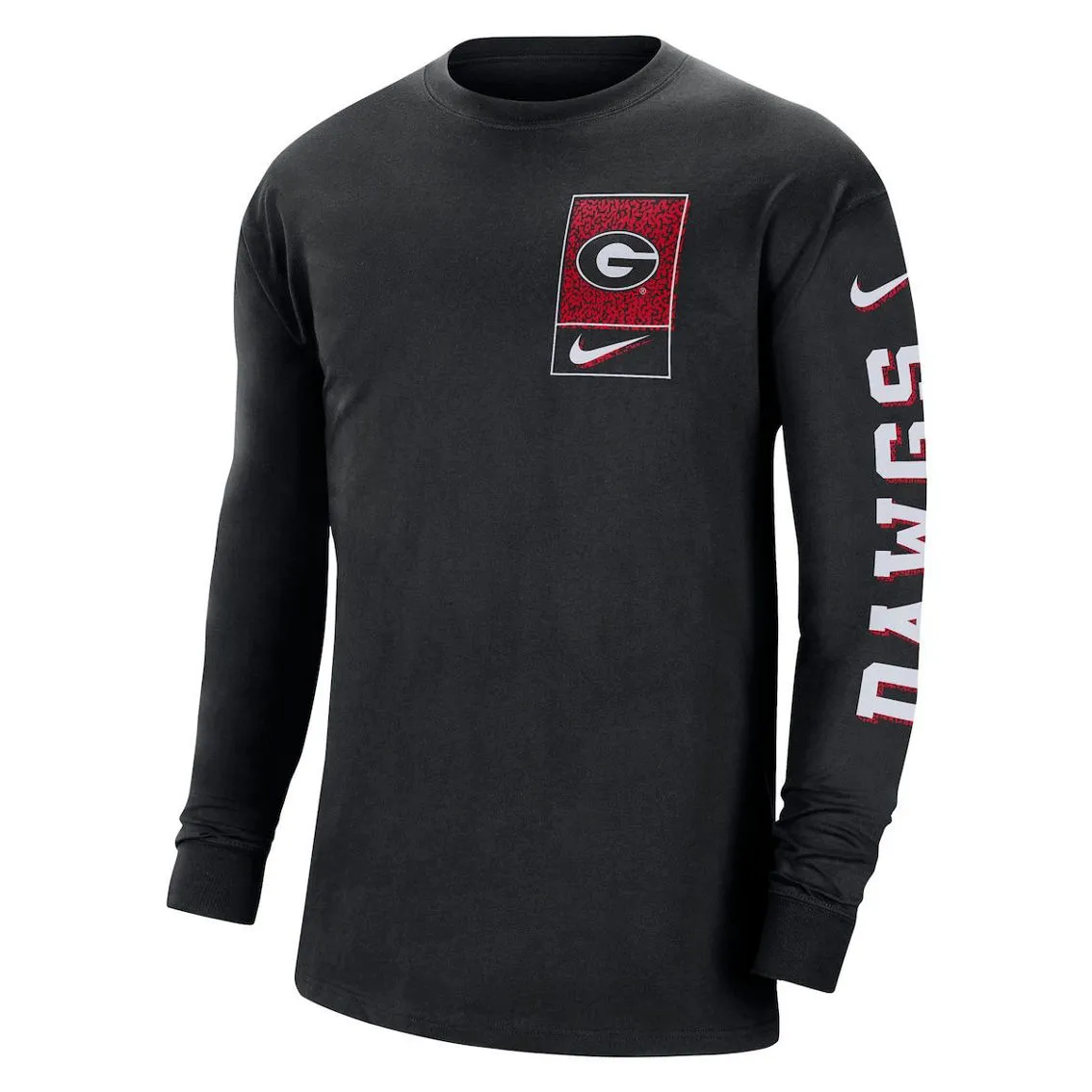 Nike Men's Black Georgia Bulldogs Seasonal Max90 2-Hit Long Sleeve T-Shirt 3 Nike Men's Black Georgia Bulldogs Seasonal Max90 2-Hit Long Sleeve T-Shirt - Image 3