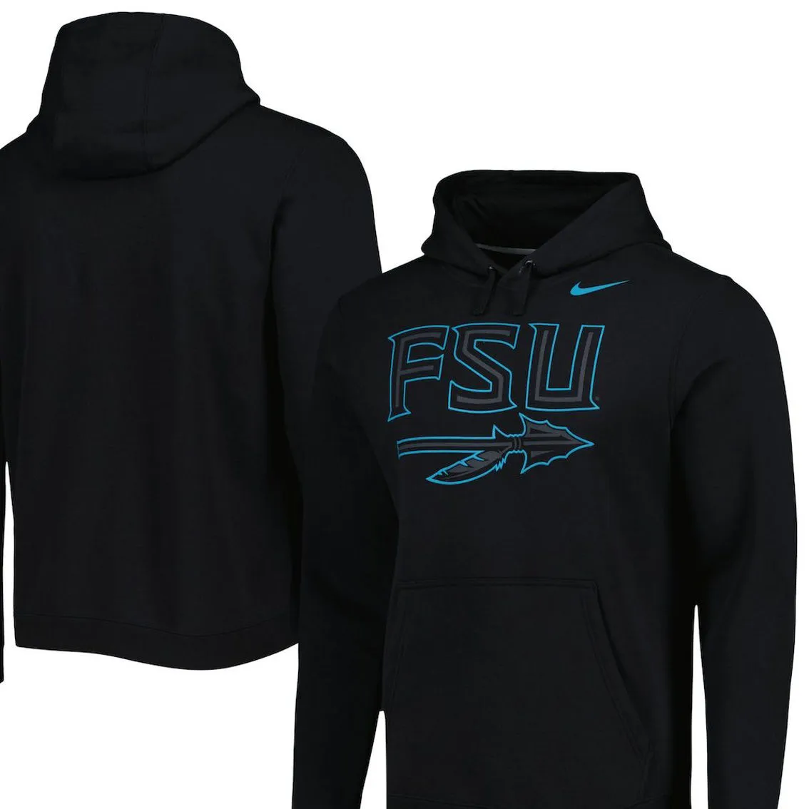 Men's Nike Black Florida State Seminoles Color Pop Pullover Hoodie 1 Men's Nike Black Florida State Seminoles Color Pop Pullover Hoodie