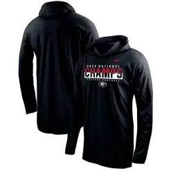 Nike Men's Black Georgia Bulldogs College Football Playoff 2022 National S Long Sleeve Hoodie T-Shirt