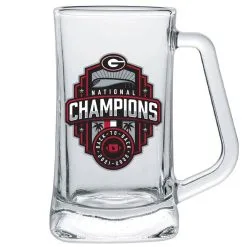 Indigo Falls Georgia Bulldogs College Football Playoff 2022 National S 15oz. Glass Tankard