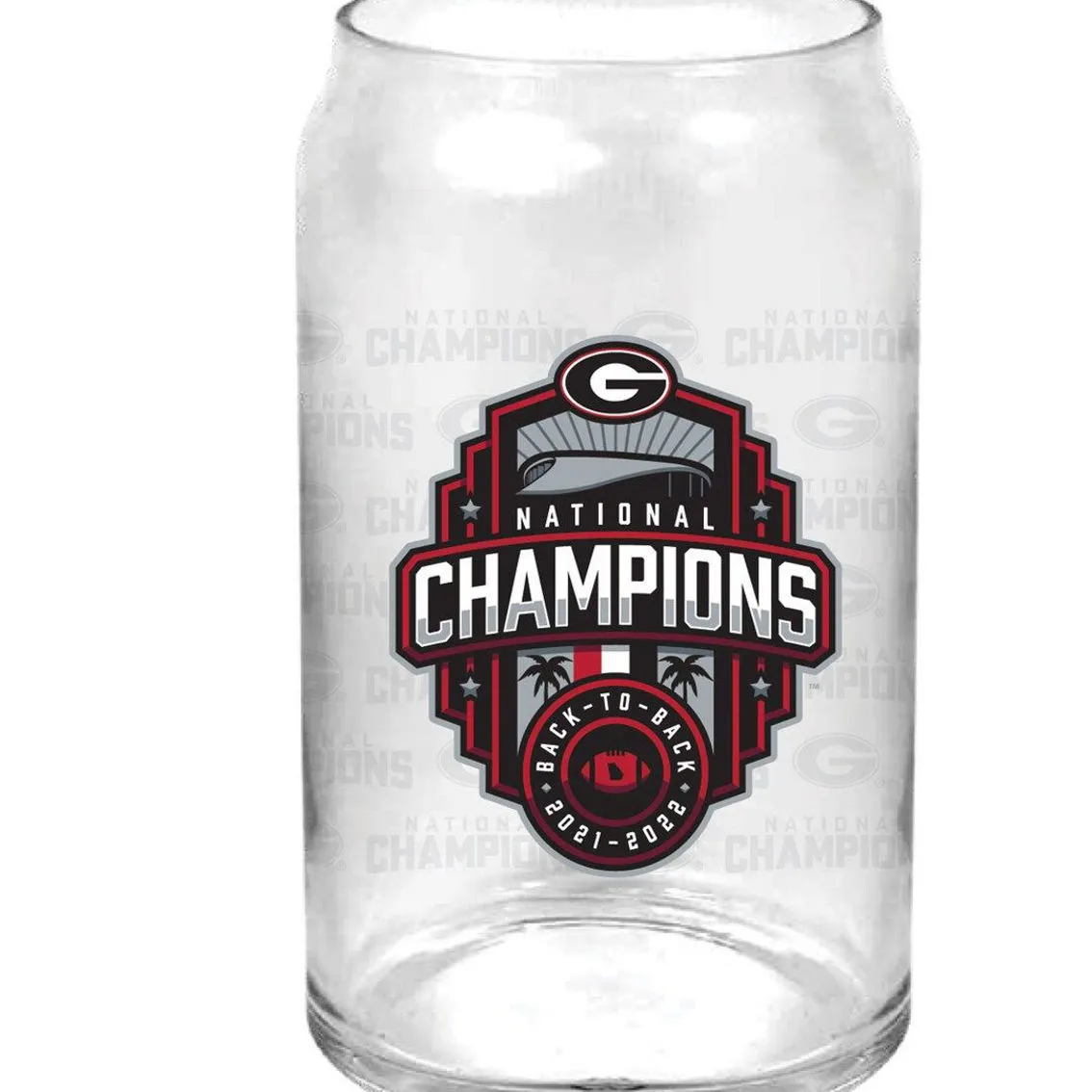 Indigo Falls Georgia Bulldogs College Football Playoff 2022 National Champions 16oz. Logo Can Glass 2 Indigo Falls Georgia Bulldogs College Football Playoff 2022 National Champions 16oz. Logo Can Glass - Image 2