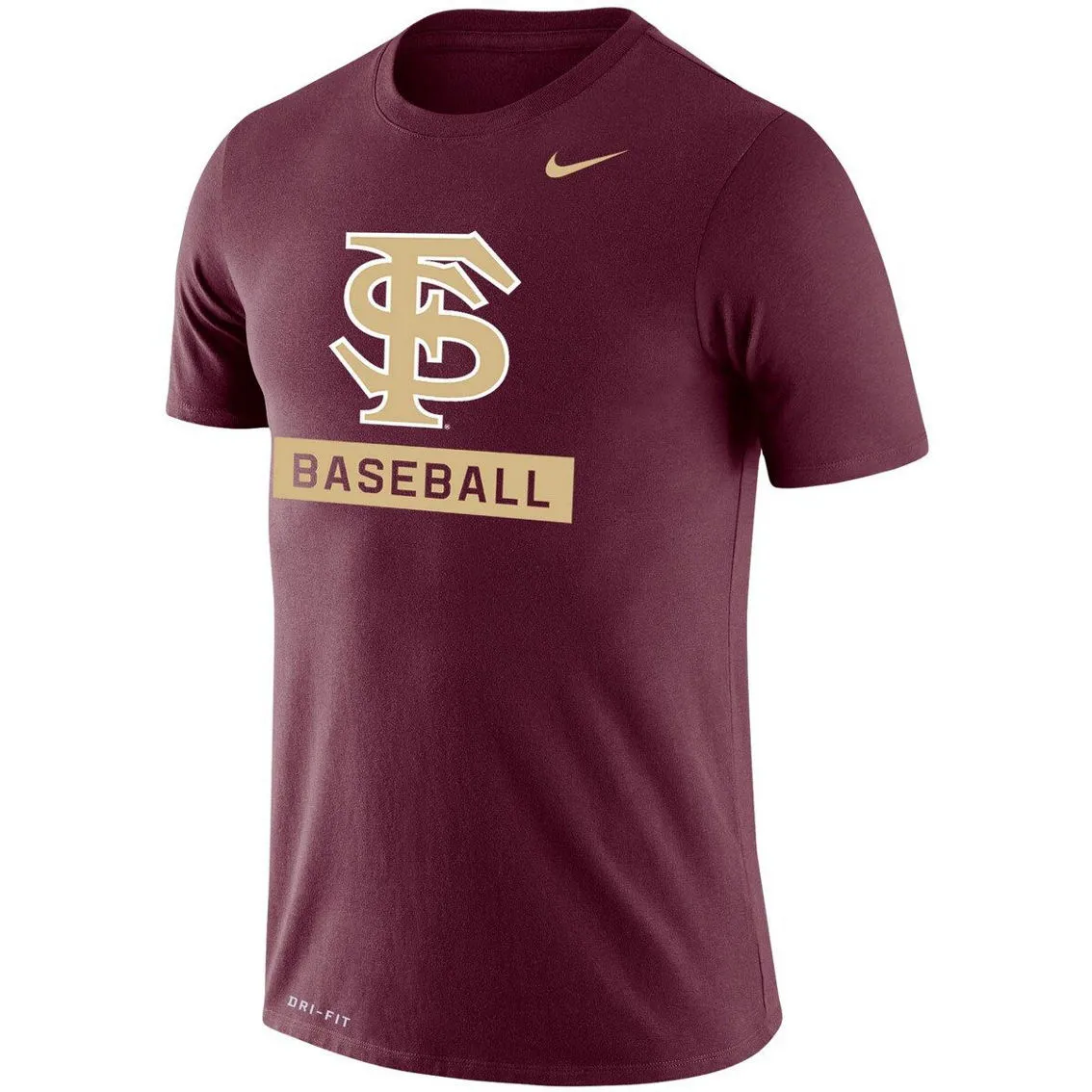 Nike Men's Garnet Florida State Seminoles Baseball Logo Stack Legend Performance T-Shirt 3 Nike Men's Garnet Florida State Seminoles Baseball Logo Stack Legend Performance T-Shirt - Image 3