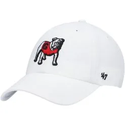 '47 Men's White Georgia Bulldogs Clean Up Adjustable Hat