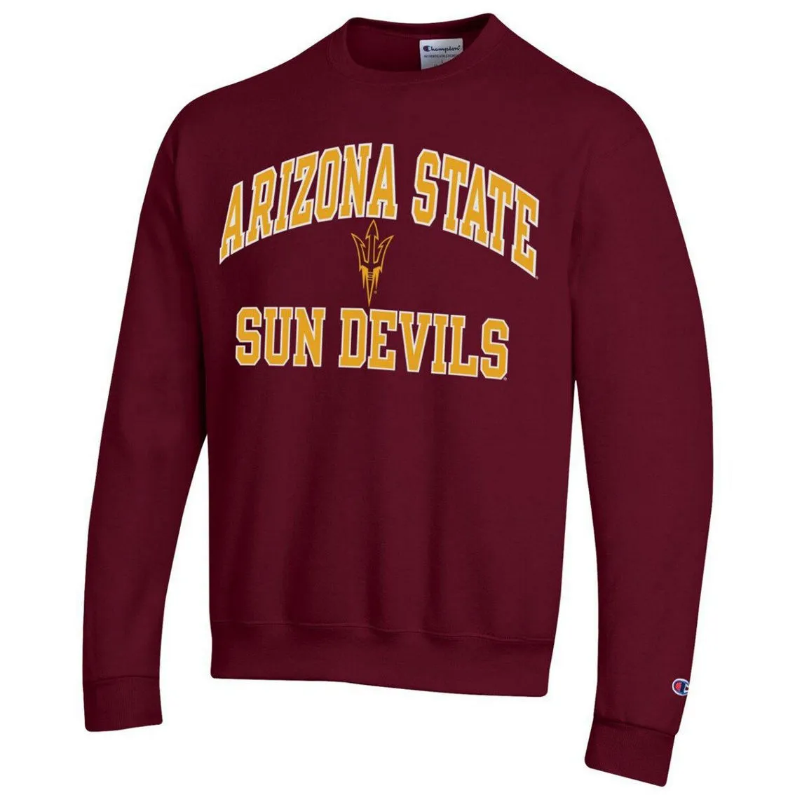 Champion Men's Maroon Arizona State Sun Devils High Motor Pullover Sweatshirt 3 Champion Men's Maroon Arizona State Sun Devils High Motor Pullover Sweatshirt - Image 3