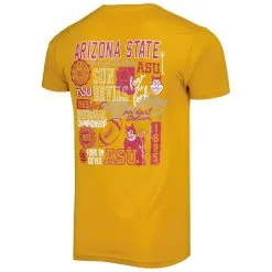 Image One Men's Gold Arizona State Sun Devils Vintage Through The Years Two-Hit T-Shirt 7 Image One Men's Gold Arizona State Sun Devils Vintage Through The Years Two-Hit T-Shirt -Arizona State Sun Devils Shop DSCO1159523123 1853 ALT3