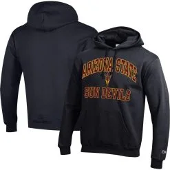 Champion Men's Black Arizona State Sun Devils High Motor Pullover Hoodie