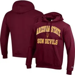 Champion Men's Maroon Arizona State Sun Devils High Motor Pullover Hoodie