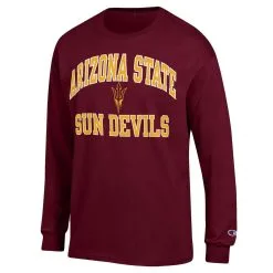 Champion Men's Maroon Arizona State Sun Devils High Motor Long Sleeve T-Shirt -Arizona State Sun Devils Shop DSCO1159705310 2882 ALT2