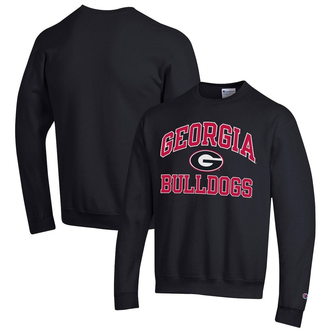 Champion Men's Black Georgia Bulldogs High Motor Pullover Sweatshirt 1 Champion Men's Black Georgia Bulldogs High Motor Pullover Sweatshirt