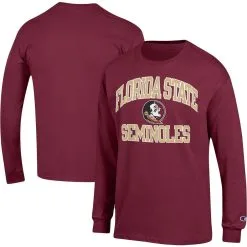 Champion Men's Garnet Florida State Seminoles High Motor Long Sleeve T-Shirt