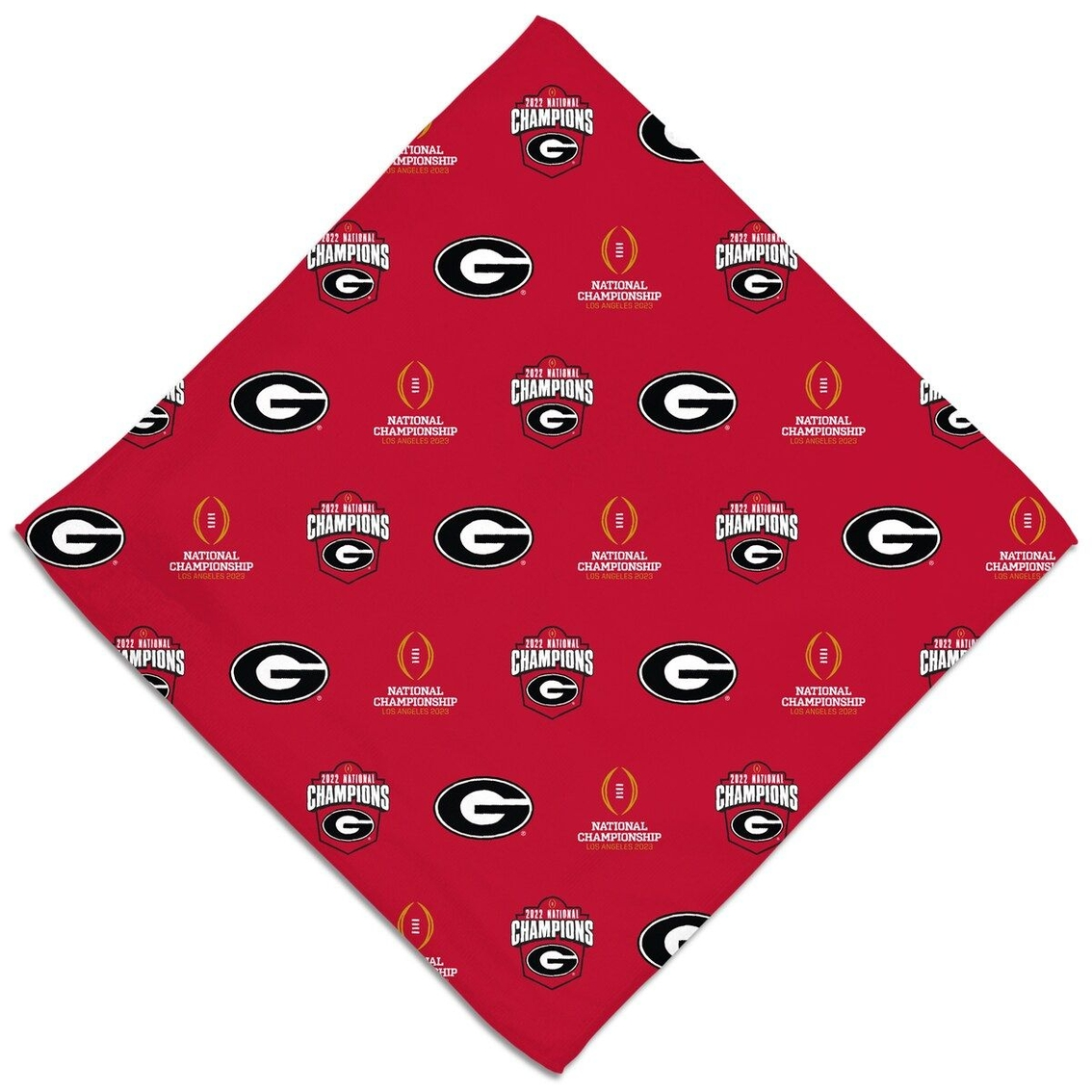 WinCraft Georgia Bulldogs College Football Playoff 2022 National S Pet Bandana 1 WinCraft Georgia Bulldogs College Football Playoff 2022 National S Pet Bandana