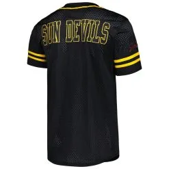Colosseum Men's Black Arizona State Sun Devils Free Spirited Mesh Button-Up Baseball Jersey -Arizona State Sun Devils Shop DSCO1160509349 1007 ALT3