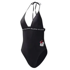 Women's G-III 4Her By Carl Banks Black Georgia Bulldogs Full Count One-Piece Swimsuit